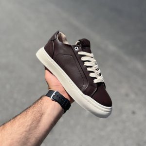 ونس pull & bear مینیمال قهوه ای زیره کرم مردانه