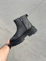 بوت لژدار دو طرف زیپ مشکی مردانه - Image 2